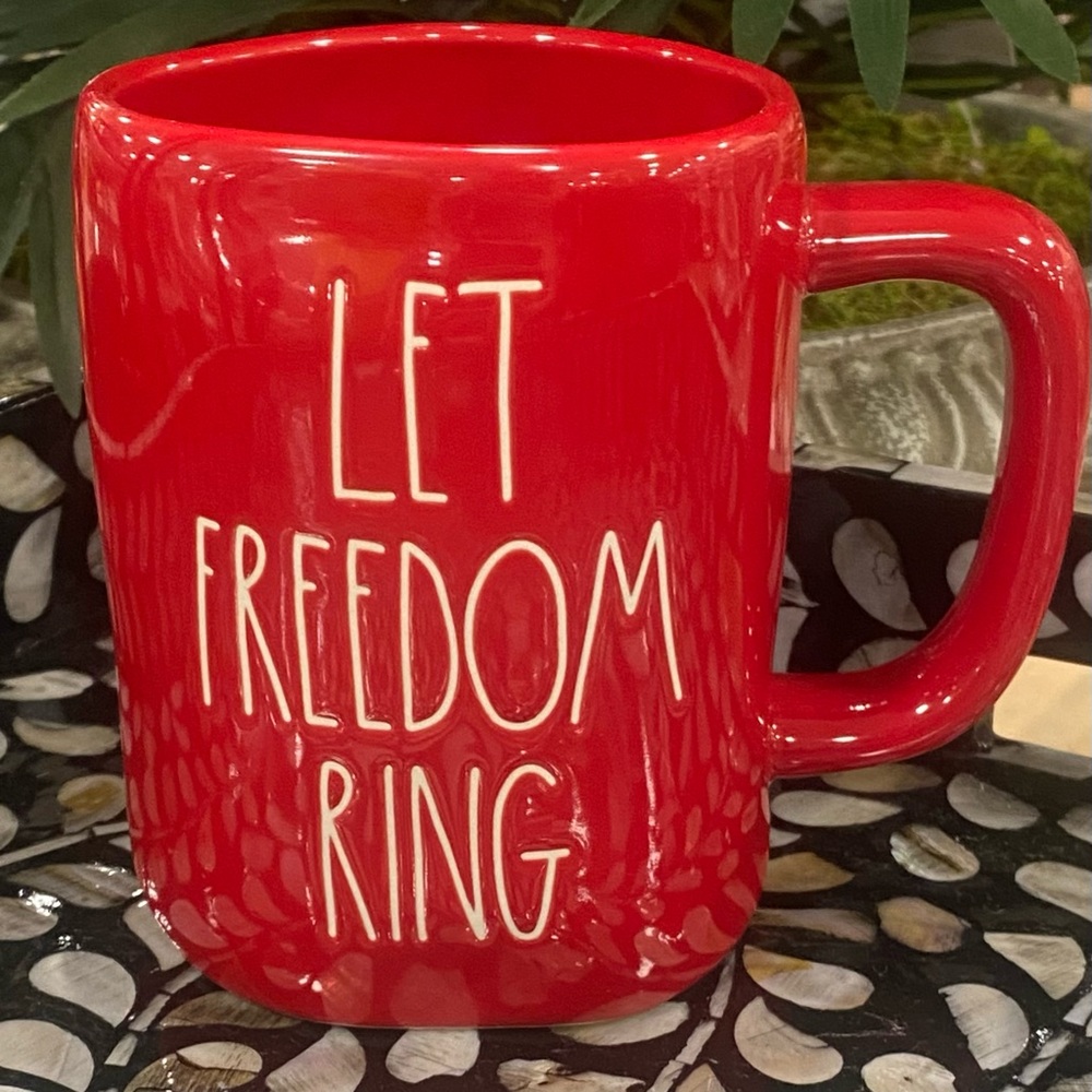 Rae Dunn New Release LET FREEDOM RING Patriotic Mug. 🇺🇸